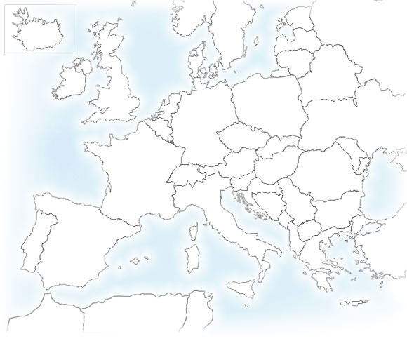 Map of European Spas. 